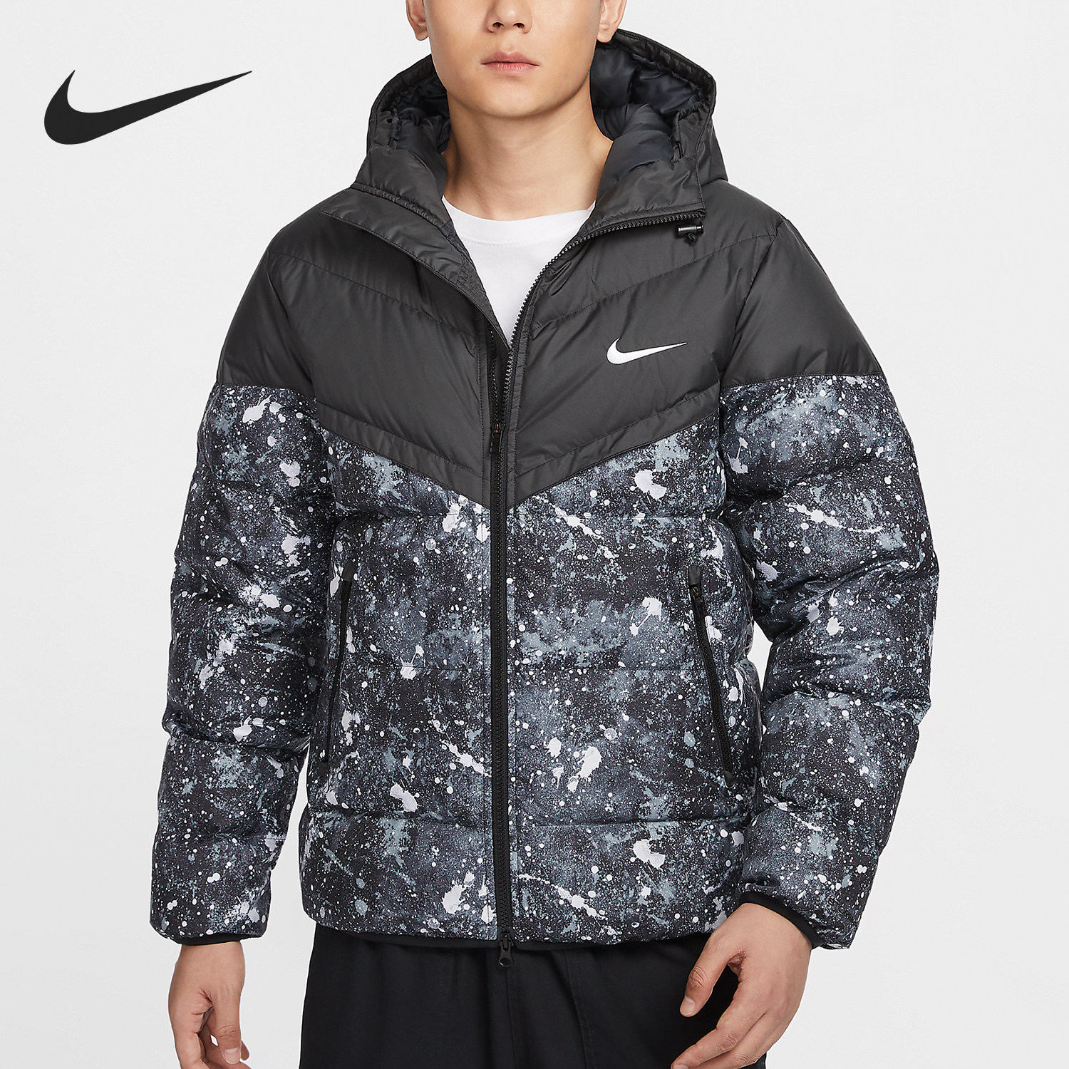 Nike/耐克官方正品当季新款男士短款保暖羽绒服HQ4184-010