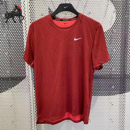Nike/耐克正品新款男红色训练健身轻盈经典透气短袖T恤DV9316-677