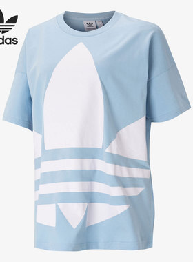 Adidas/阿迪达斯正品三叶草 运动休闲女子圆领短袖T恤 GJ1011