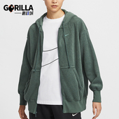 Nike 338 女士拉链加绒连帽复古宽松外套FZ1268 耐克正品 新款