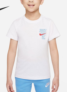 Nike/耐克正品当季新款小童运动跑步训练短袖DZ0887-100