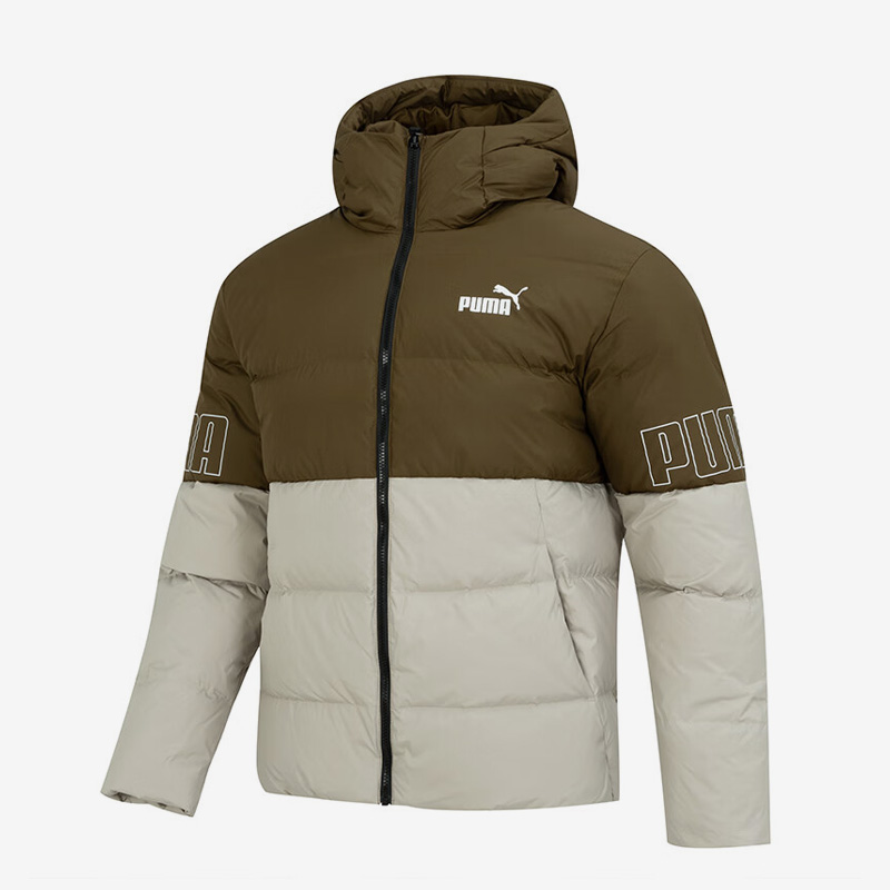 Puma/彪马正品冬季新款男子运动保暖连帽羽绒服676032-68