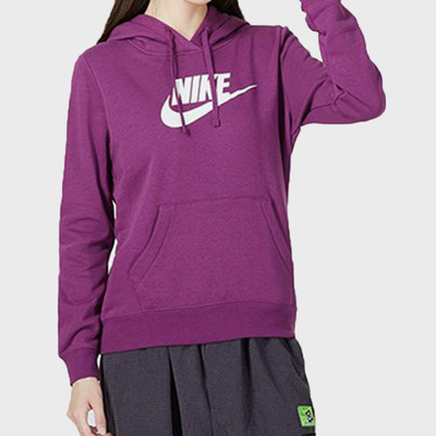 耐克正品女运动训练休闲连帽卫衣
