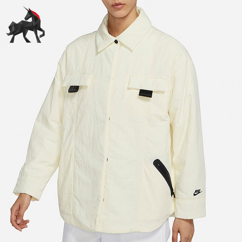 Nike/耐克正品秋冬 女子衬衫式夹克运动棉服外套 DD4631-715