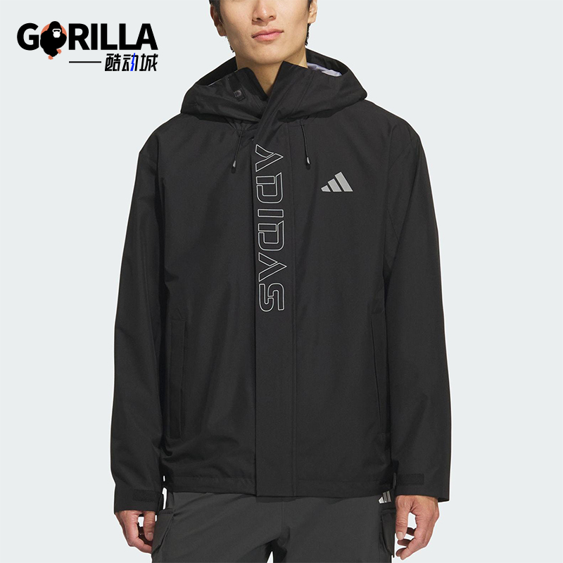 Adidas/阿迪达斯正品V WV JKT男女休闲连帽宽松运动外套KF5214