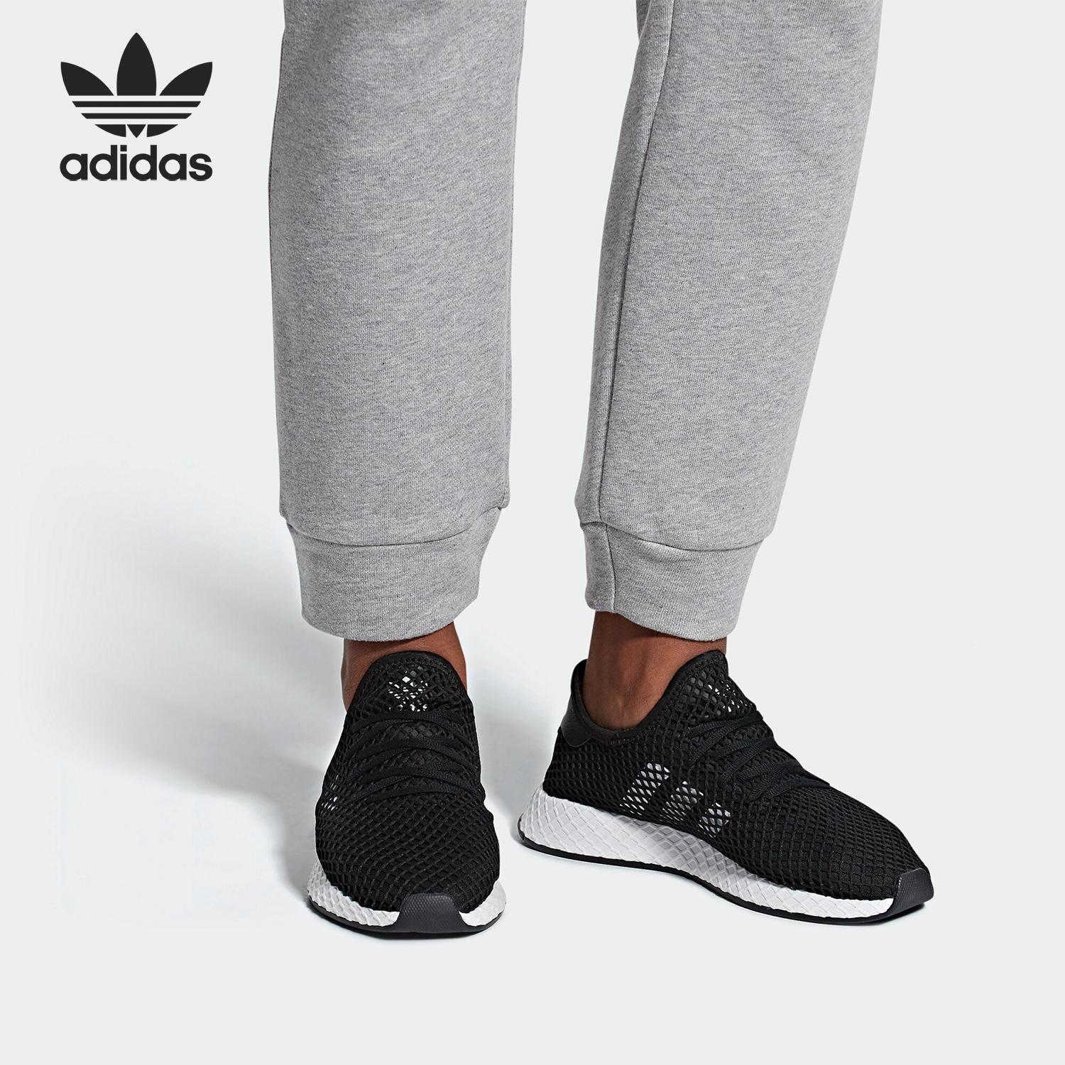 Adidas/阿迪达斯正品 DEERUPT RUNNER 男子休闲运动经典鞋BD7890