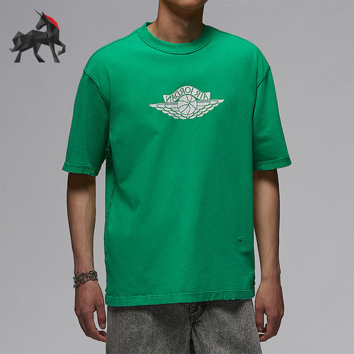 Nike/耐克正品JORDAN男士针织日常复古经典透气短袖IB3131-324