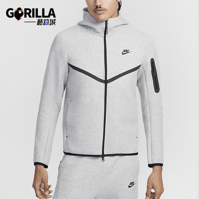 耐克男士健身针织跑步连帽外套