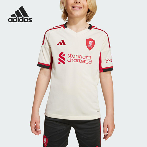 Adidas/阿迪达斯正品LIVERPOOL大童足球运动训练短袖JV6453