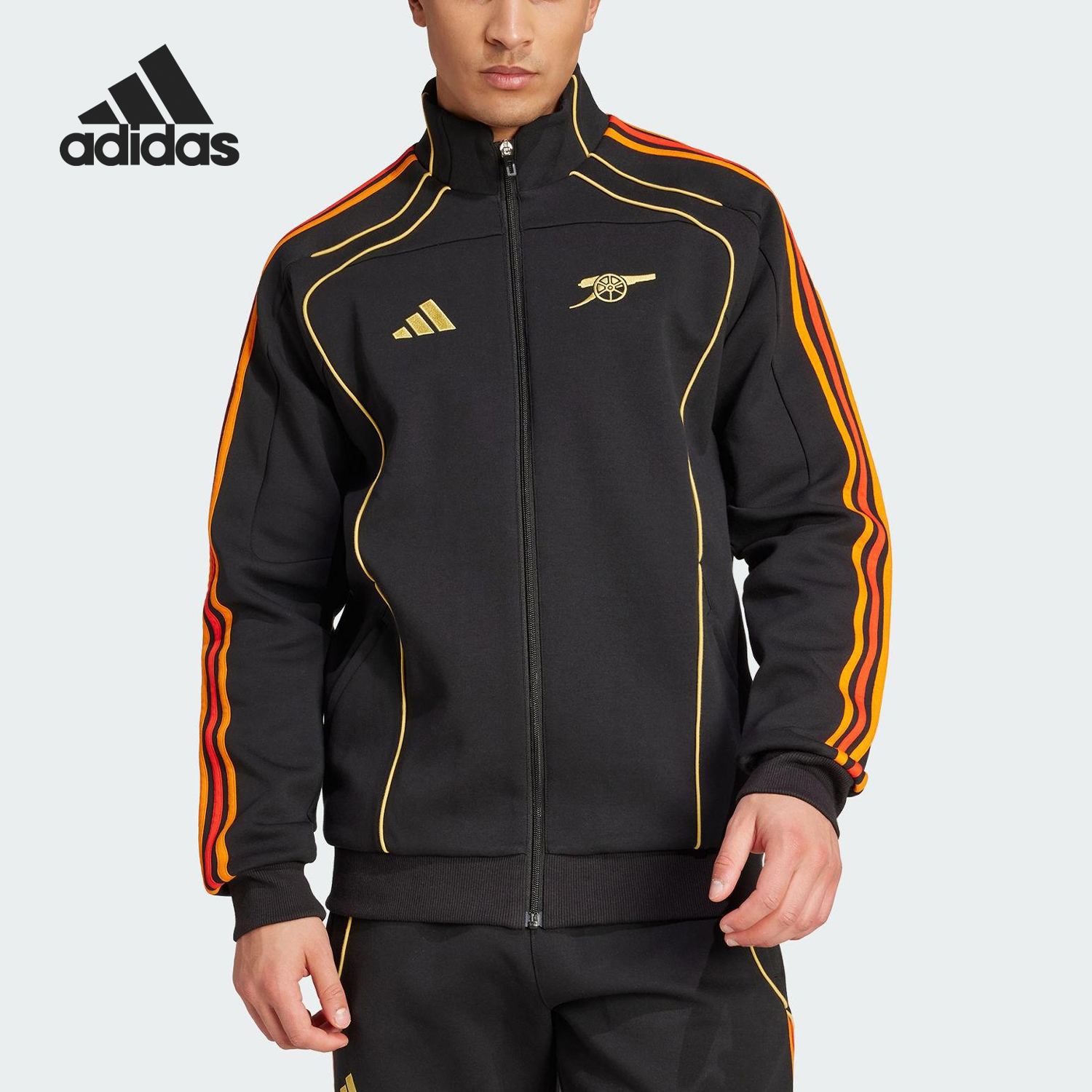 Adidas/阿迪达斯正品2025秋季款男士训练足球立领外套JL8049