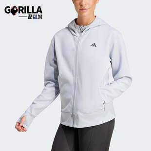女士经典 Adidas 新款 春季 连帽针织运动外套JP2651 阿迪达斯正品