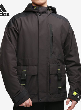 Adidas/阿迪达斯正品新款男子休闲工装连帽夹克外套 GP0988