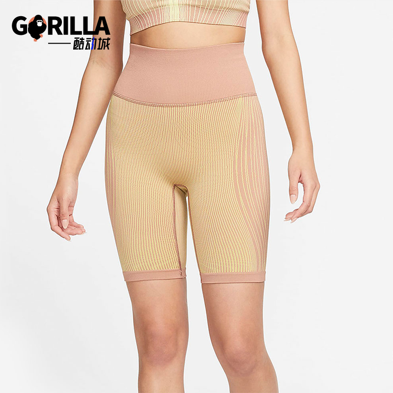 耐克女士高腰训练舒适紧身短裤