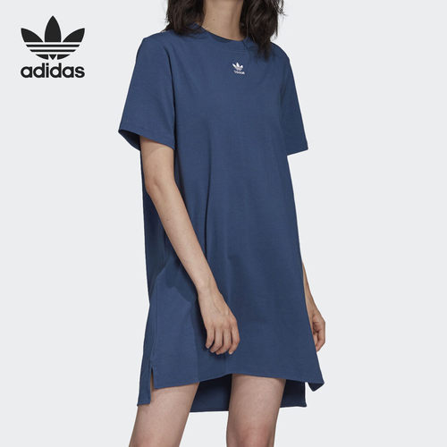 阿迪达斯女子运动短袖连衣裙