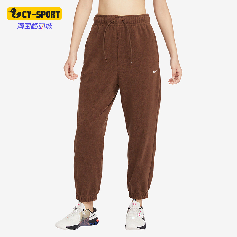 耐克女士复古运动休闲束脚长裤
