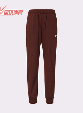 Nike/耐克正品春秋女士保暖休闲运动针织束脚系带长裤BV4096-273