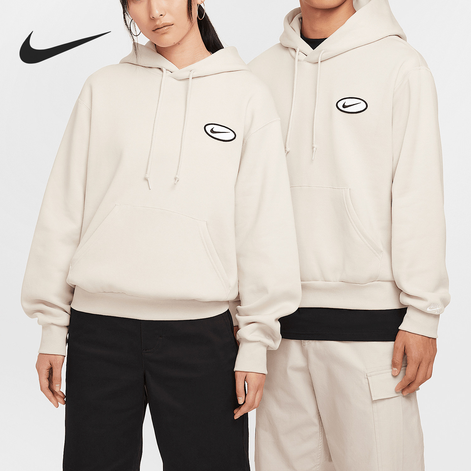 Nike/耐克官方正品冬季新款男女抽绳印花保暖连帽卫衣FV7381-104,运动服/休闲服装,运动卫衣/套头衫,淘宝优惠券,粉丝福利购,淘宝优惠卷
