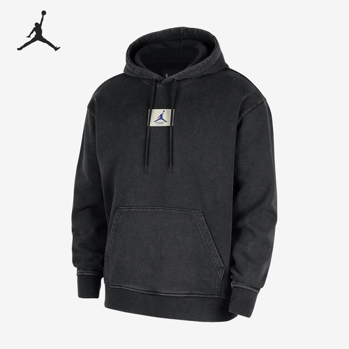 Nike/耐克正品JORDAN男士套头薄绒运动针织连帽卫衣HM8765-010
