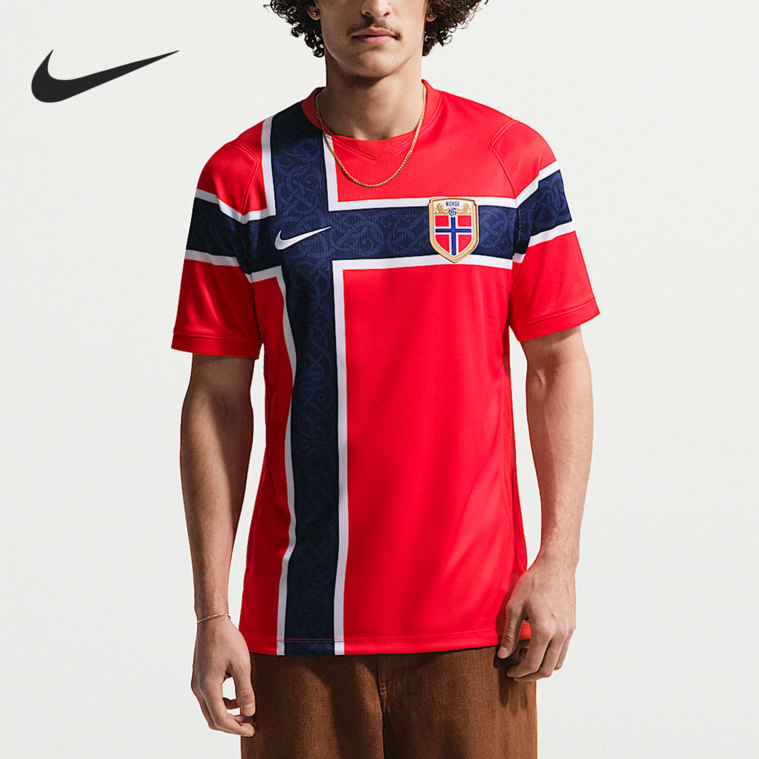 Nike/耐克正品Dri-FIT男士复古足球衣经典运动短袖T恤IB5316-673