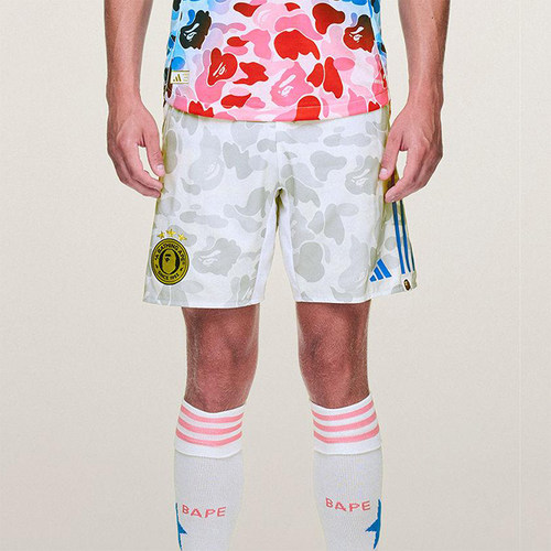 Adidas/阿迪达斯正品BAPE FB SHORTS男女耐穿松紧腰短裤KB2205