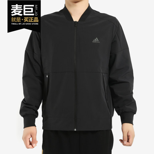 阿迪达斯运动休闲立领外套