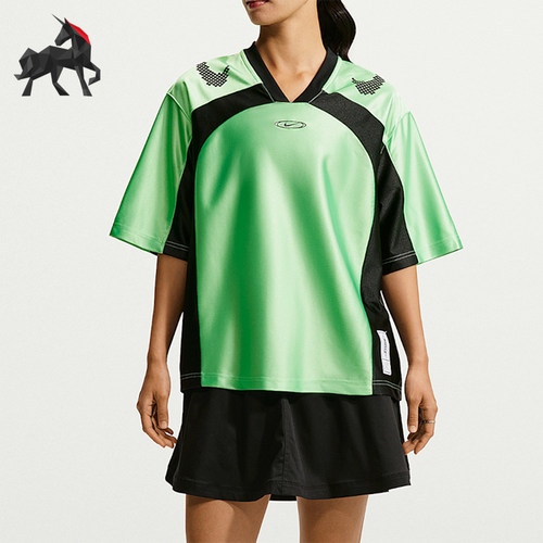 Nike/耐克正品女士V领运动舒适宽松轻盈短袖T恤IQ6138-336