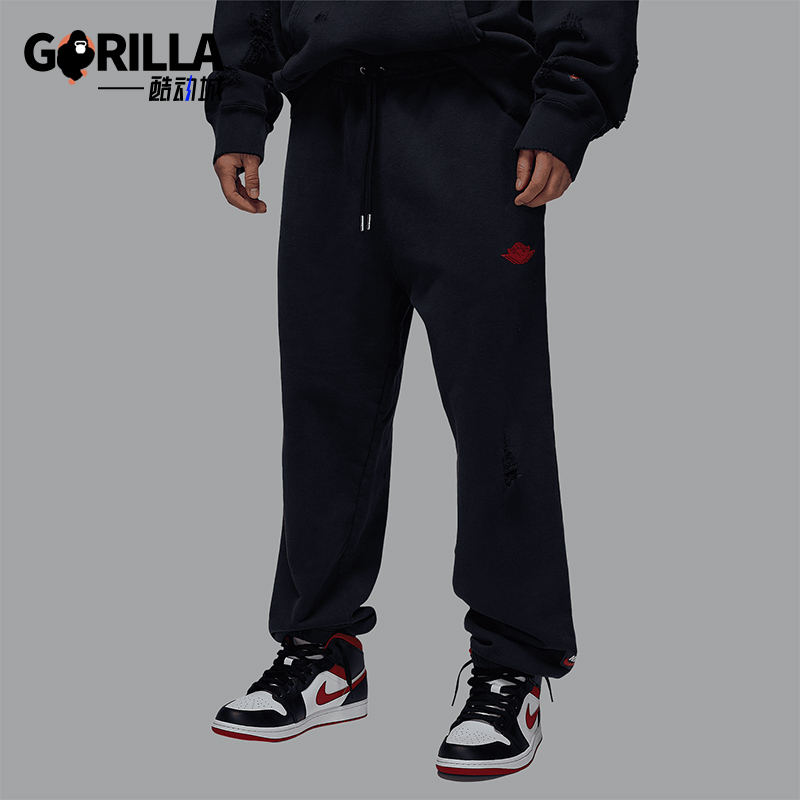 Nike/耐克正品JORDAN男士运动宽松束脚针织长裤IB3000-010