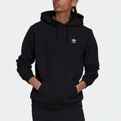 休闲简约加绒保暖连帽卫衣 三叶草男士 H34652 阿迪达斯正品 Adidas