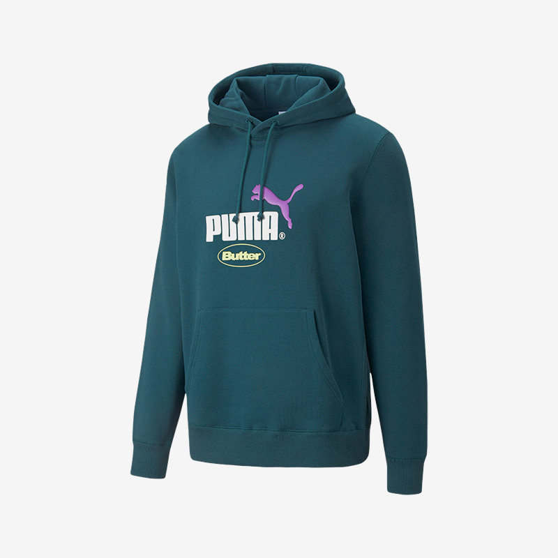 Puma/彪马正品2025男士宽松运动LOGO印花连帽卫衣532438-40