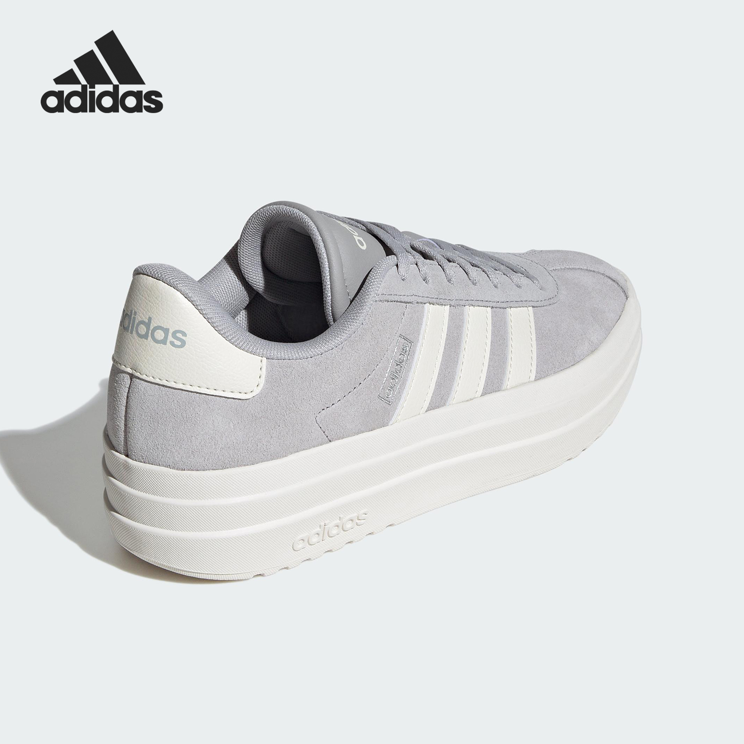 Adidas/阿迪达斯正品VL COURT BOLD女士厚底耐磨板鞋IF9784