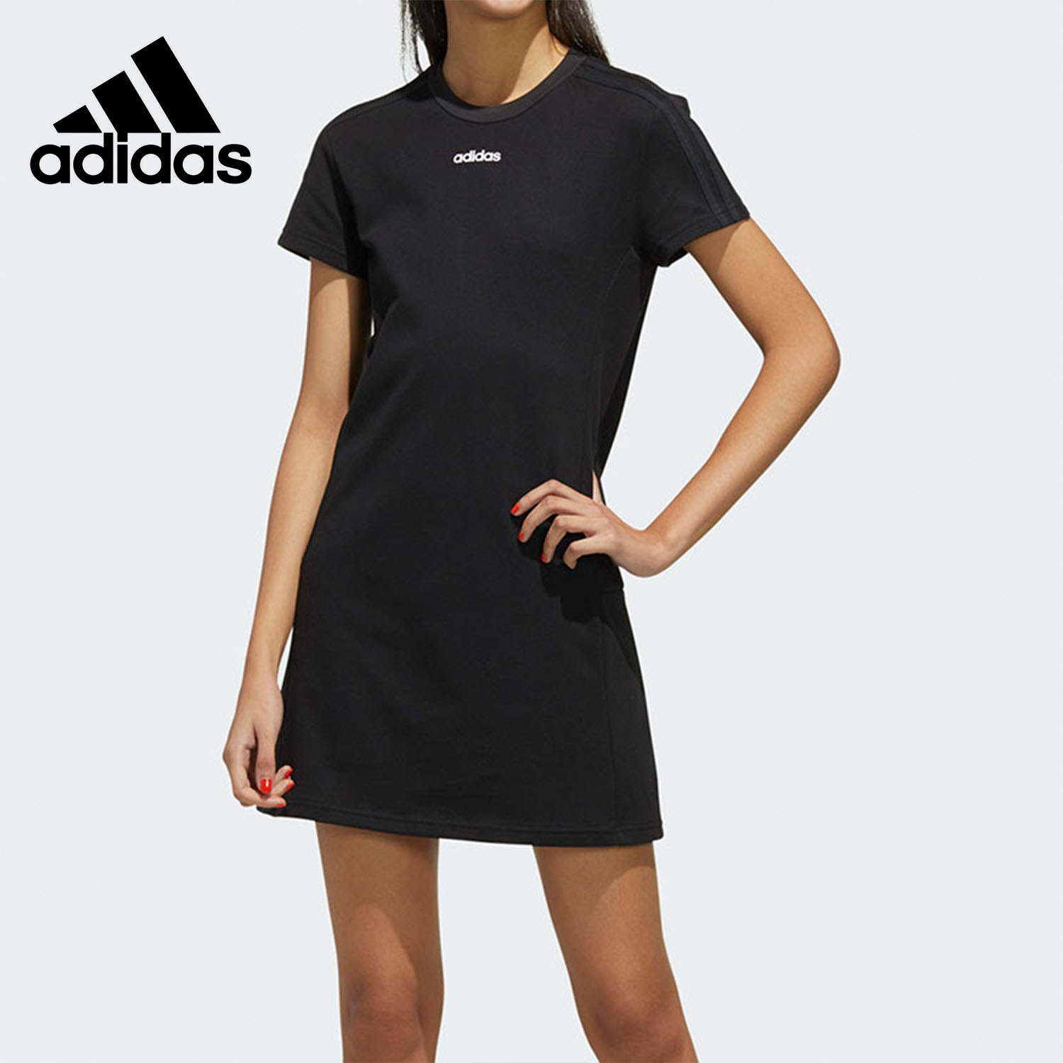 Adidas/阿迪达斯正品夏季新款女子透气休闲运动连衣裙 FM6171