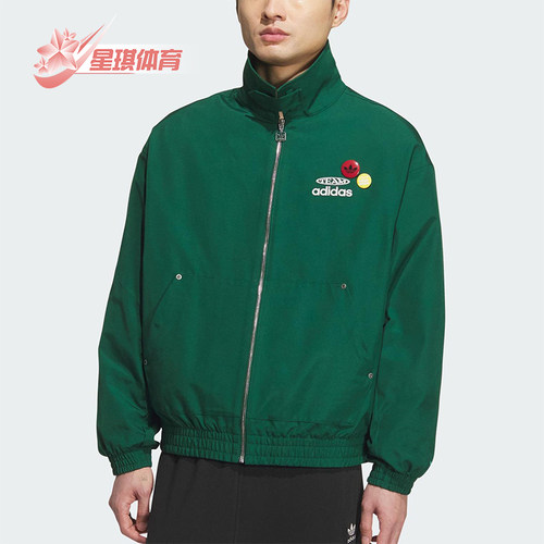 Adidas/阿迪达斯正品三叶草男士休闲宽松梭织翻领运动外套KC0136