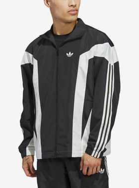 Adidas/阿迪达斯正品FW25宽松高领防风休闲夹克外套JZ6965