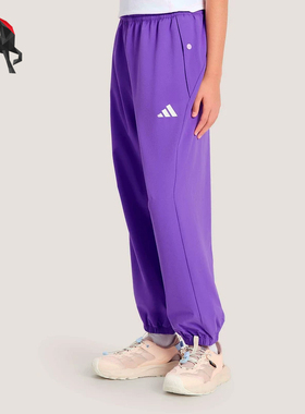Adidas/阿迪达斯正品束脚松紧梭织休闲长裤经典新款长裤KG7859