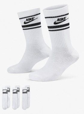 Nike/耐克 正品休闲男女时尚运动透气舒适袜子三双装 DX5089-103