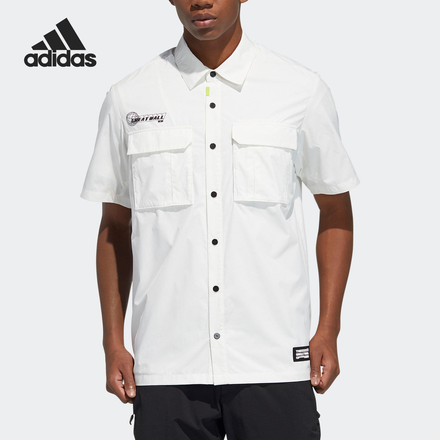 Adidas/阿迪达斯正品新款男女夏季同款翻领运动短袖T恤 HB8920