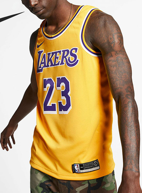 Nike/耐克官方正品NBA洛杉矶湖人队男子Dri-FIT篮球球衣AA7099