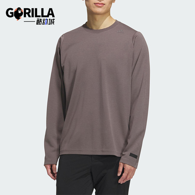 Adidas/阿迪达斯正品2025秋季款男士日常圆领运动长袖上衣KB5106