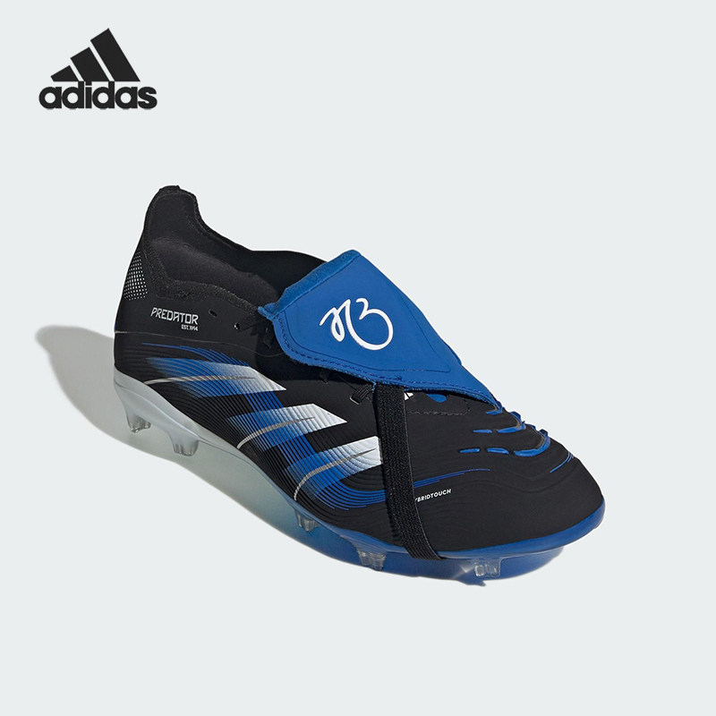 Adidas/阿迪达斯正品2025大童低帮翻折鞋舌款运动足球鞋JR1754