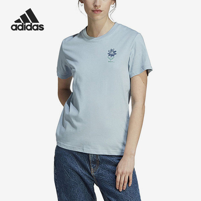Adidas/阿迪达斯正品夏季新款女子花朵印花时尚短袖T恤IM4271,运动服/休闲服装,运动T恤,淘宝优惠券,粉丝福利购,淘宝优惠卷