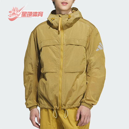 Adidas/阿迪达斯正品连帽轻薄男士经典运动休闲外套夹克JM2047