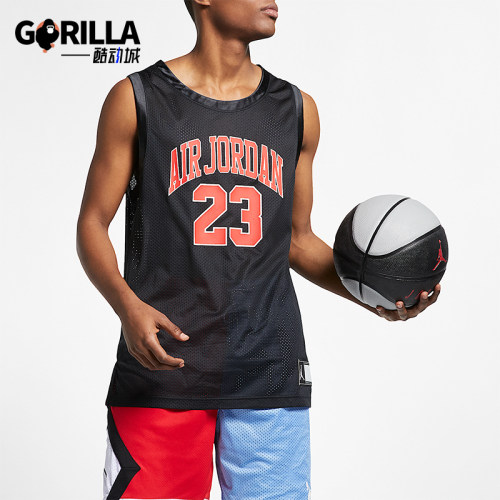Nike/耐克正品JORDAN男士篮球运动训练无袖背心T恤AJ1141-010