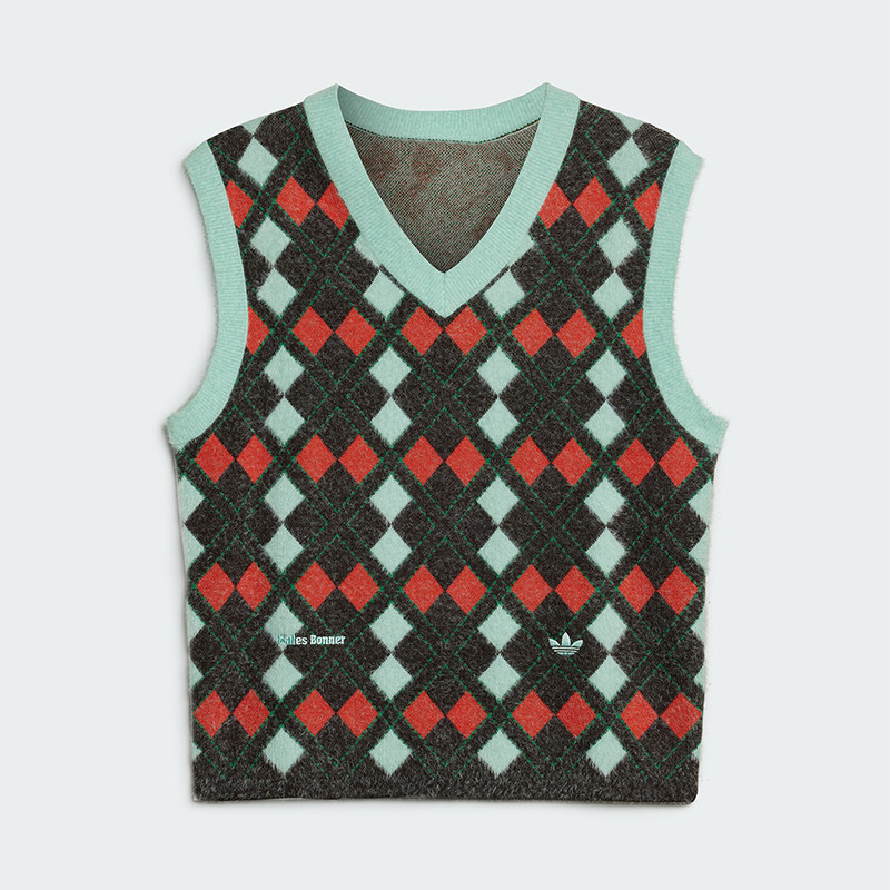 Adidas/阿迪达斯KNIT VEST WALES BONNER 男士针织马甲背心IB3259