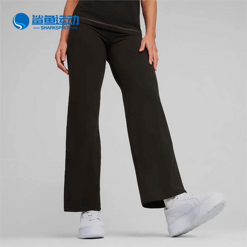 Puma/彪马正品女士简约直筒紧身透气时尚休闲长裤680405-01