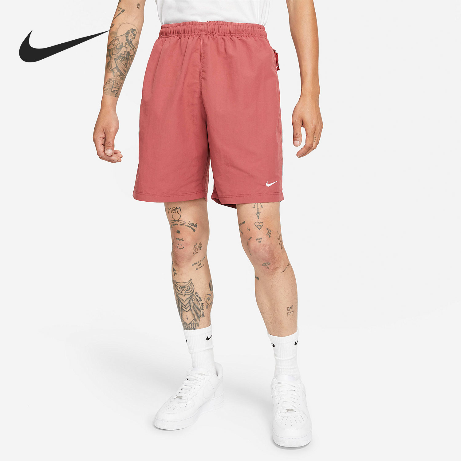 Nike/耐克官方正品Swoosh夏季男女透气梭织运动短裤 DM4402-661-封面