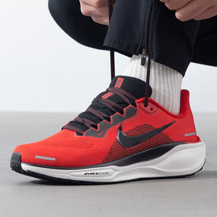 耐克鞋子NIKE AIR ZOOM PEGASUS 41红色跑步鞋25年新款男鞋运动鞋