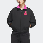 三叶草运动女子时尚 Adidas 阿迪达斯正品 宽松夹克外套IL6500