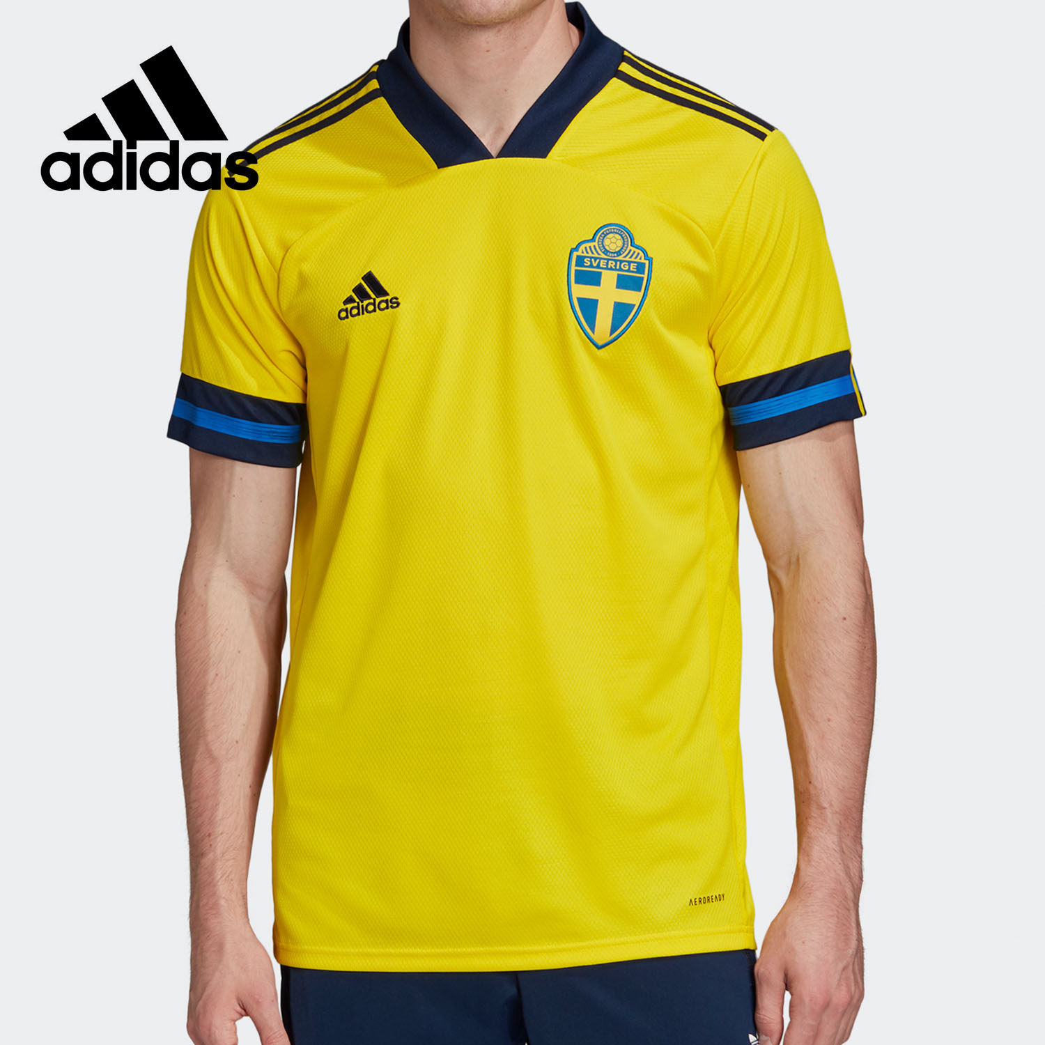 Adidas/阿迪达斯正品新款男子主场运动透气训练T恤短袖球衣FH7620