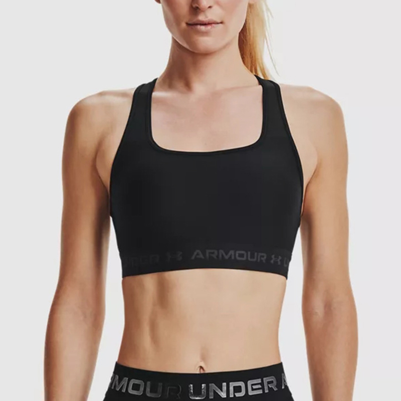 UA/安德玛正品简约女士训练休闲经典透气瑜伽运动内衣1361034-001