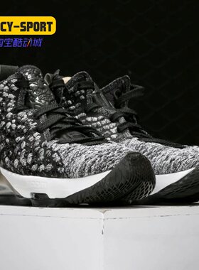 Nike/耐克正品冬季新款大童LNJ勒布朗17黑紫高帮篮球鞋 BQ5594